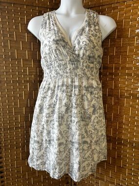Converse One Star Cotton Mini Dress Boho Paisley Sleeveless M